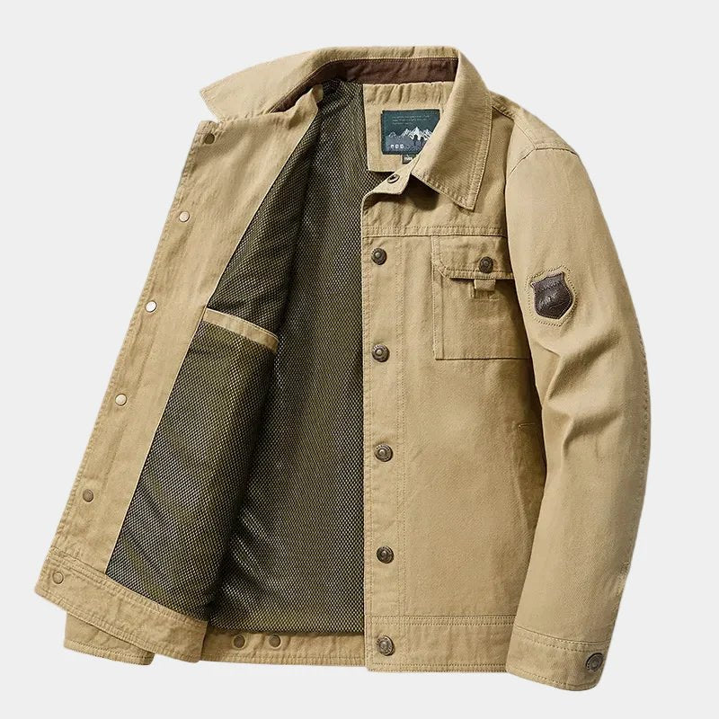 Griffin™ | Washed Cotton Structured Military Jacket