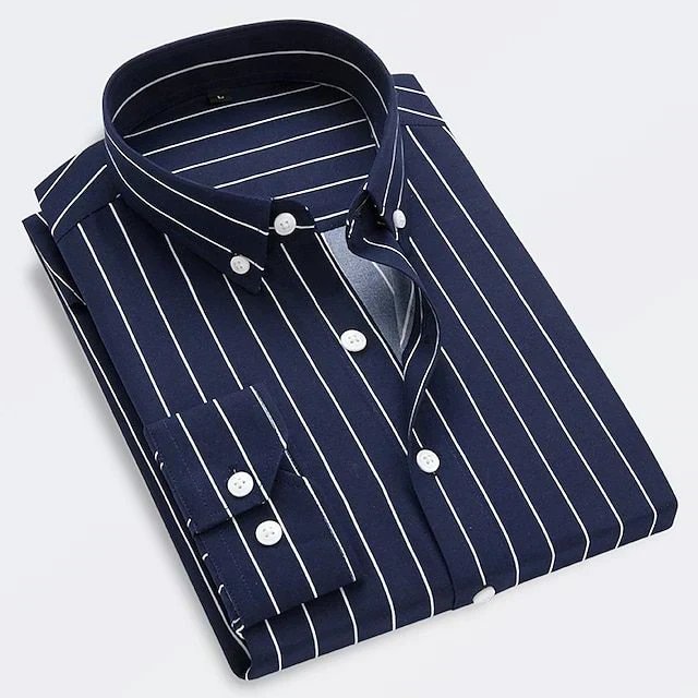Montgomery™ | Cotton-Blend Striped Button-Down Shirt