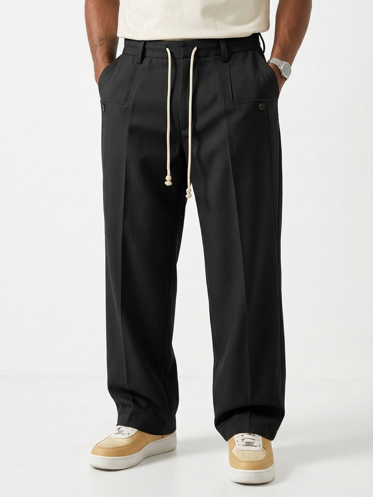 Cody™ | Adjustable Drawstring Tailored Trousers