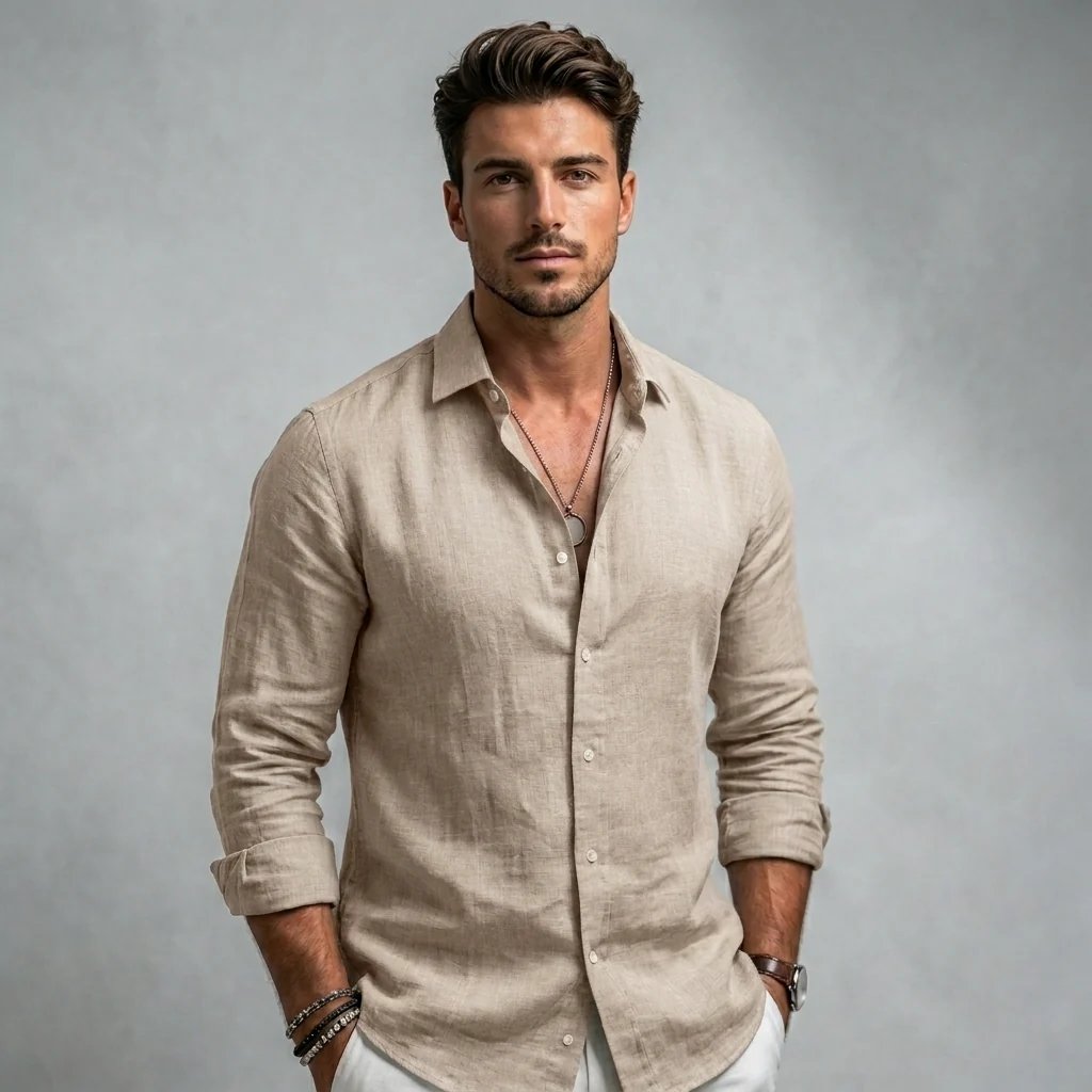 Bruno™ | Cotton Button-Front Summer Shirt