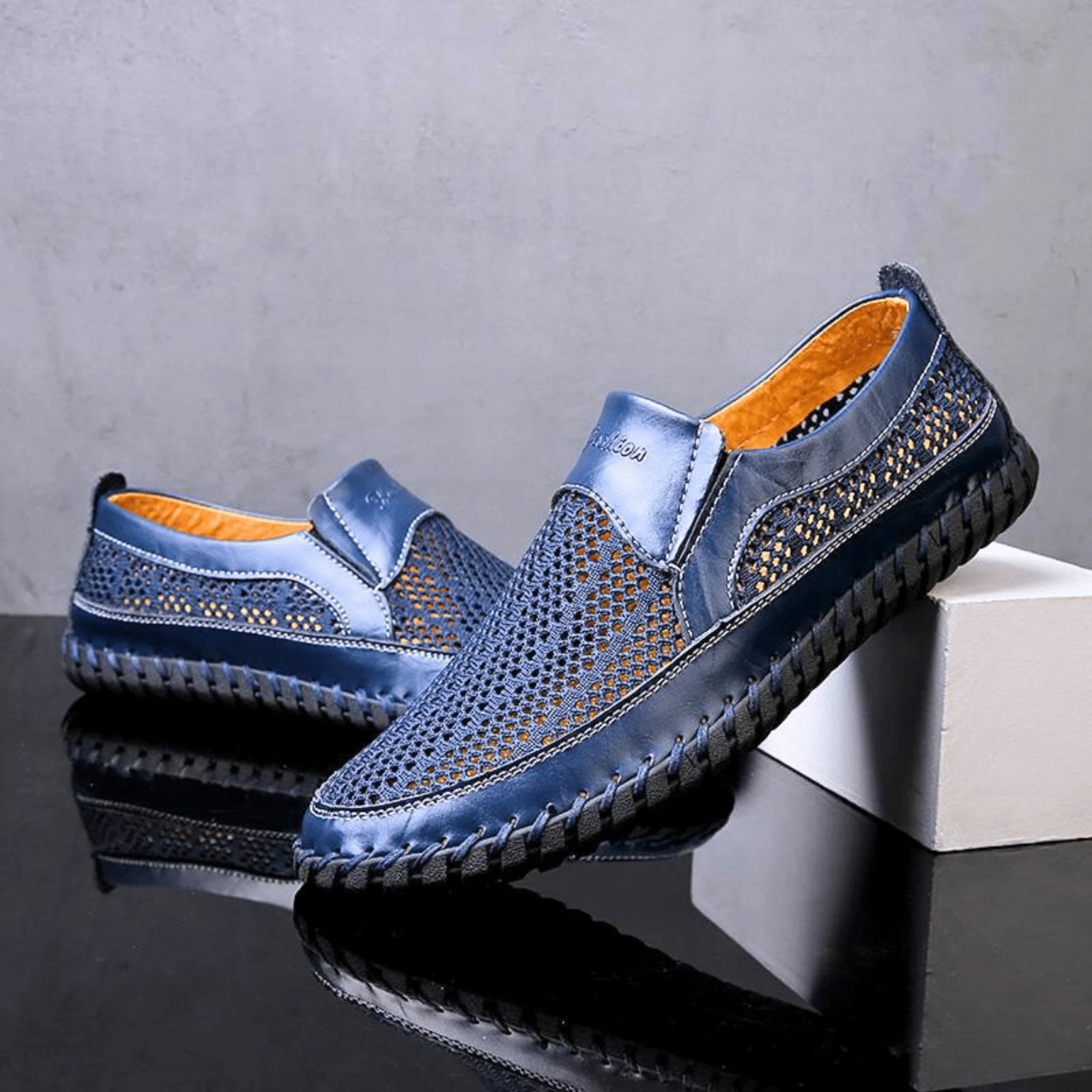 Percival™ | Breathable Leather Slip-On Shoes