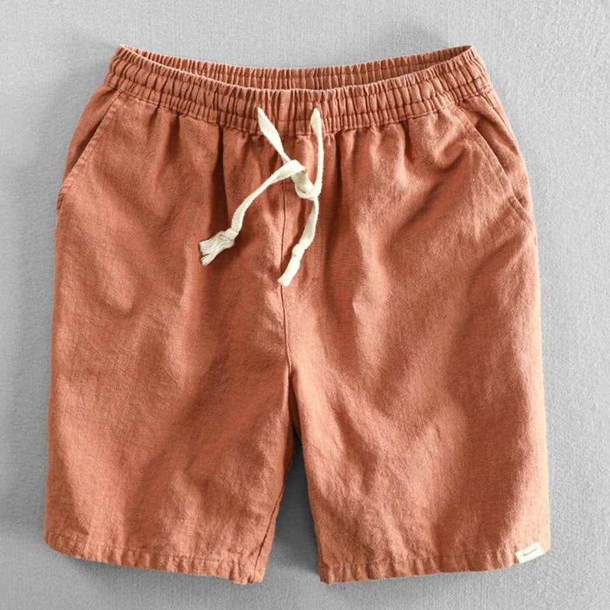 Benedict™ | Cotton Blend Elastic Waist Japan-Style Shorts