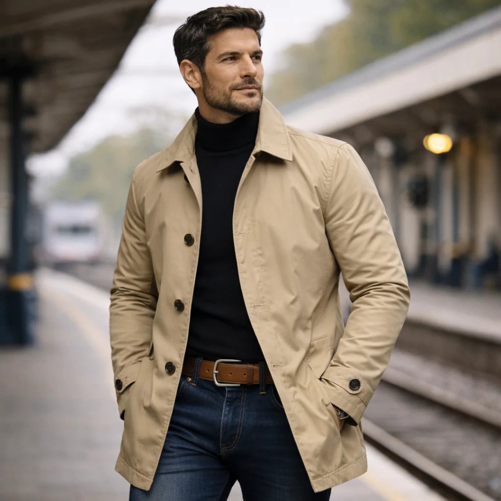 Cesar™ | Water-Resistant Wool-Blend Men's Coat