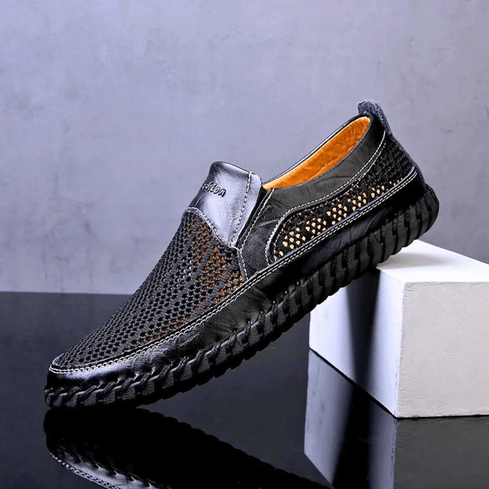 Percival™ | Breathable Leather Slip-On Shoes