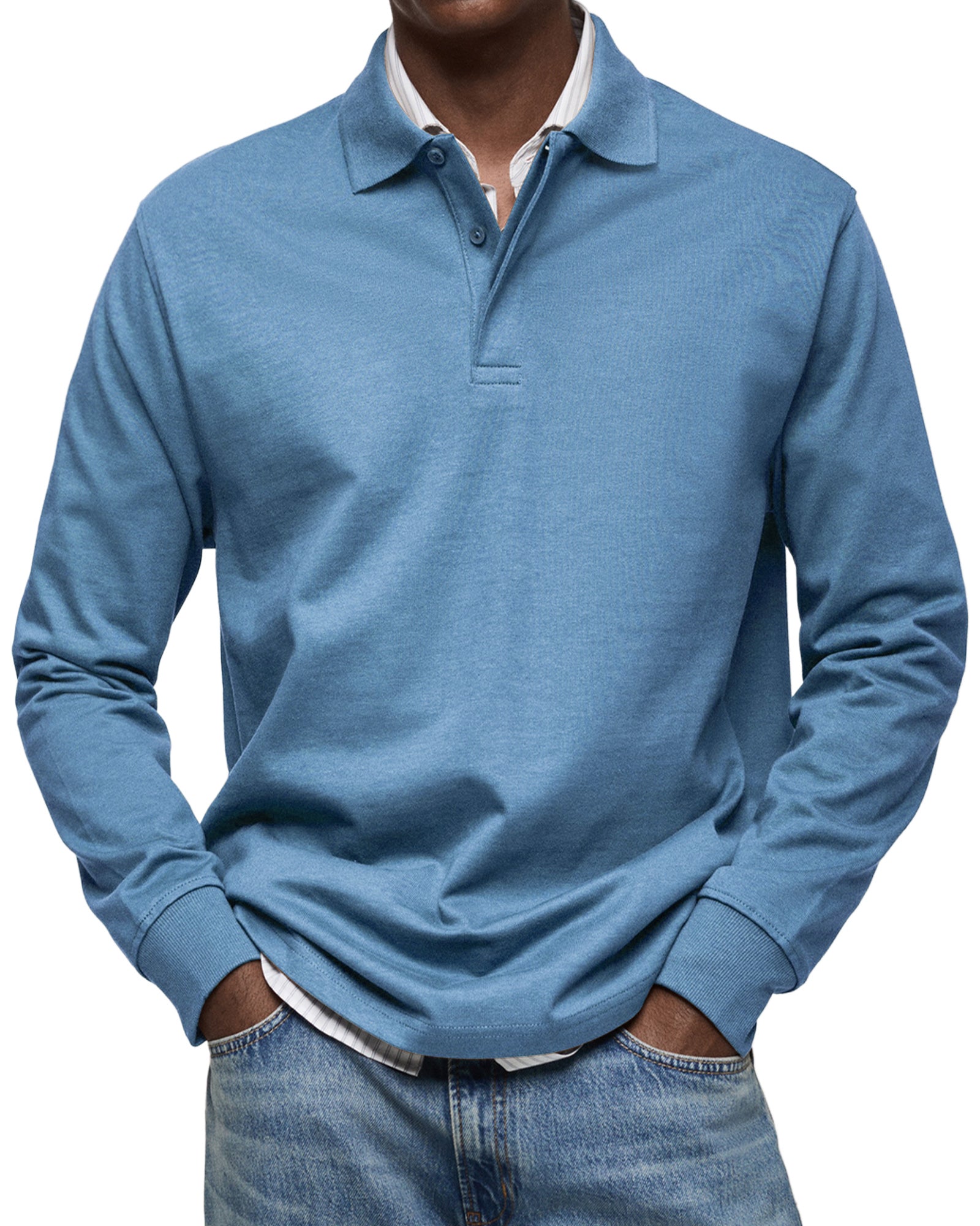 Elliot® | Casual Polo Shirt With Long Sleeves