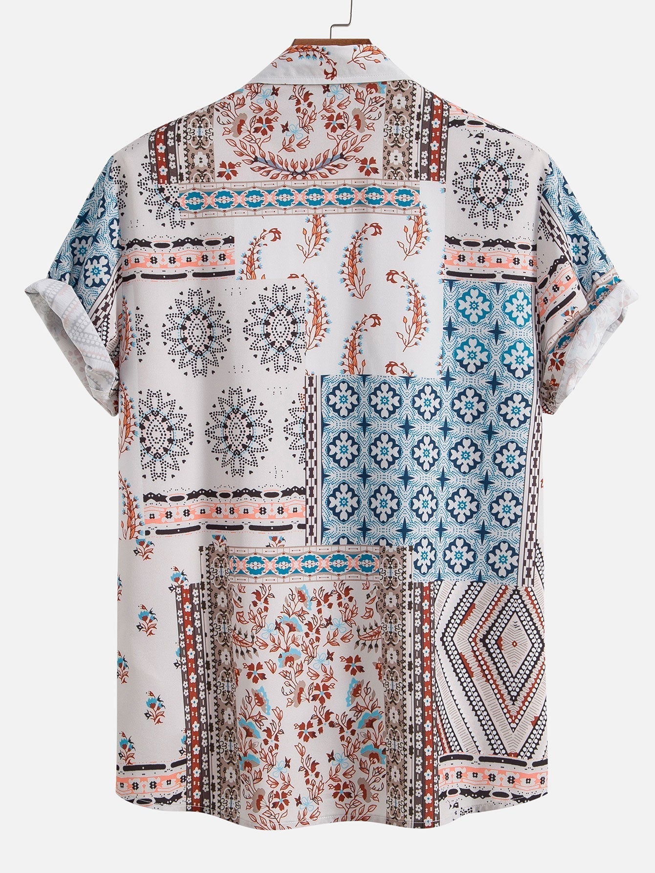 Alarico® | Scarf Print Button Up Shirt