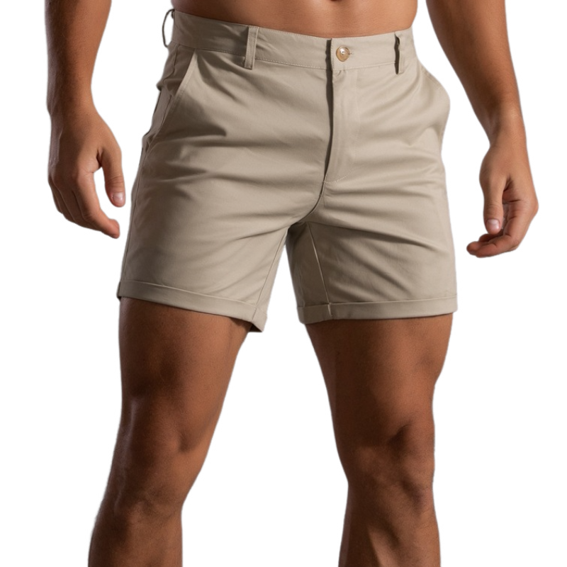 Men's Classic Casal Spring and Summer Cotton Blend Shorts