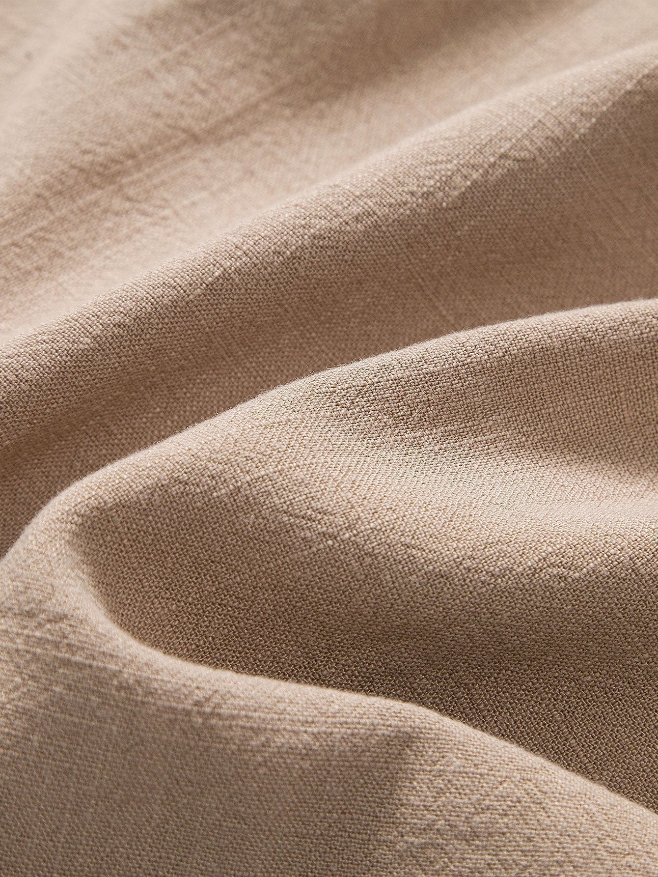 Perfecto® | Linen And Rayon Blend Stand Collar Shirt & Straight Leg Linen Pants