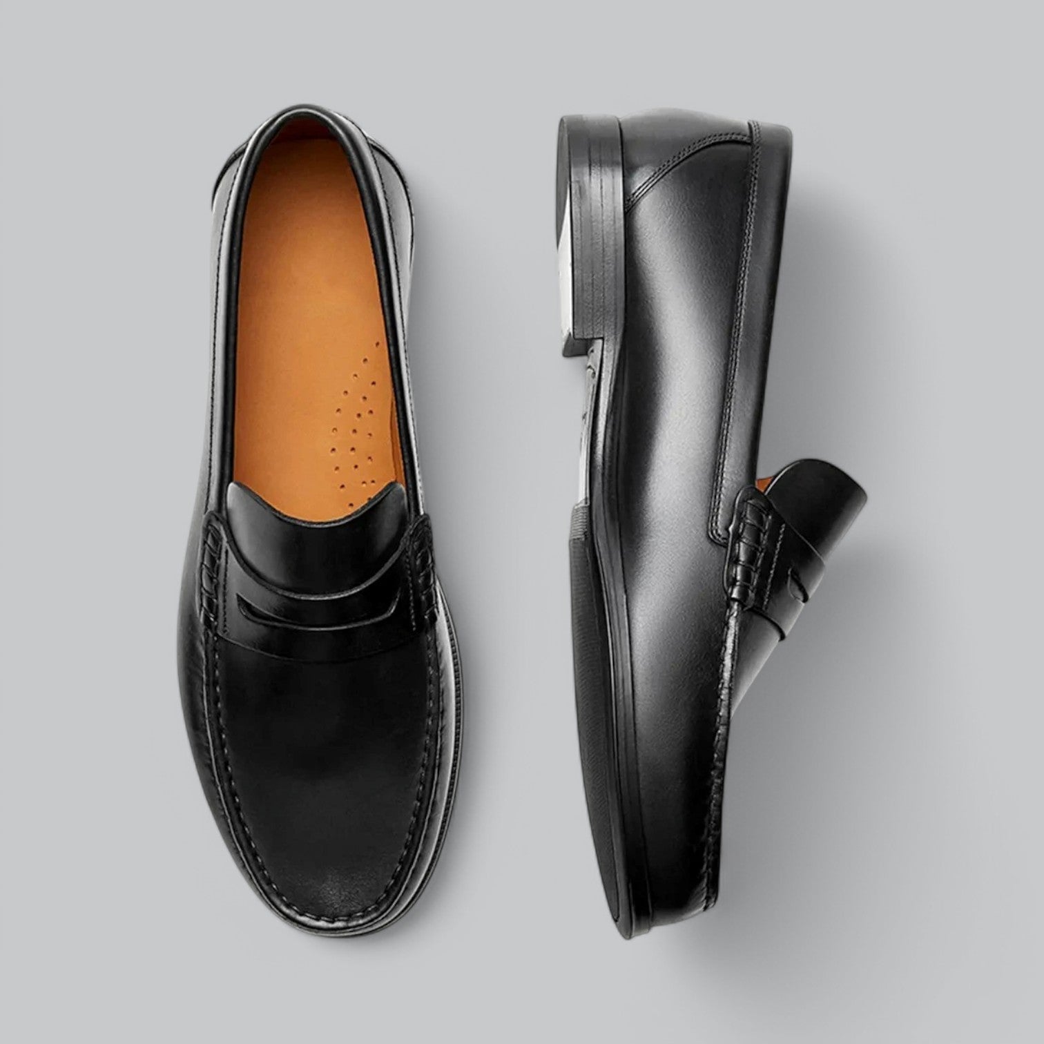 Nikolas | Chic Leather Penny Loafers