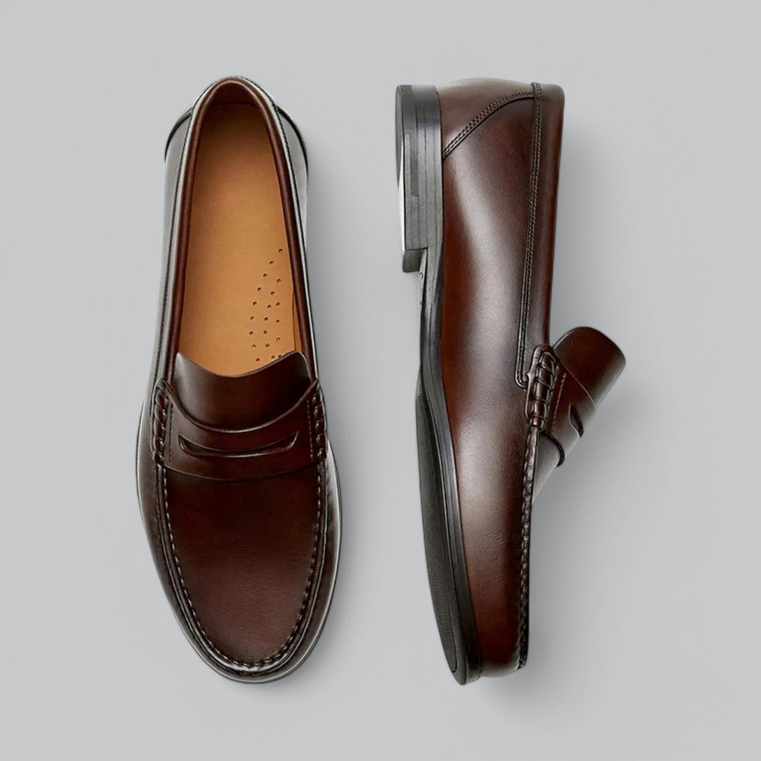 Nikolas | Chic Leather Penny Loafers