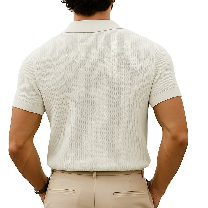 Men's Smmer Classicnitted Breathable V Neck T-Shirt