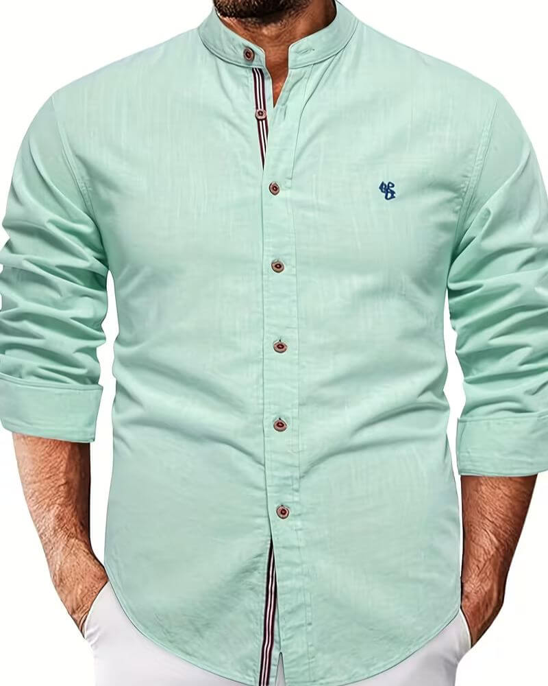 Cole™ | Stand Up Collar Long Sleeve Shirt