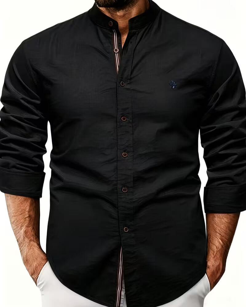 Cole™ | Stand Up Collar Long Sleeve Shirt
