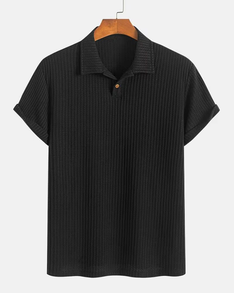 Dominic™ | Jacquard Knit Polo Shirt