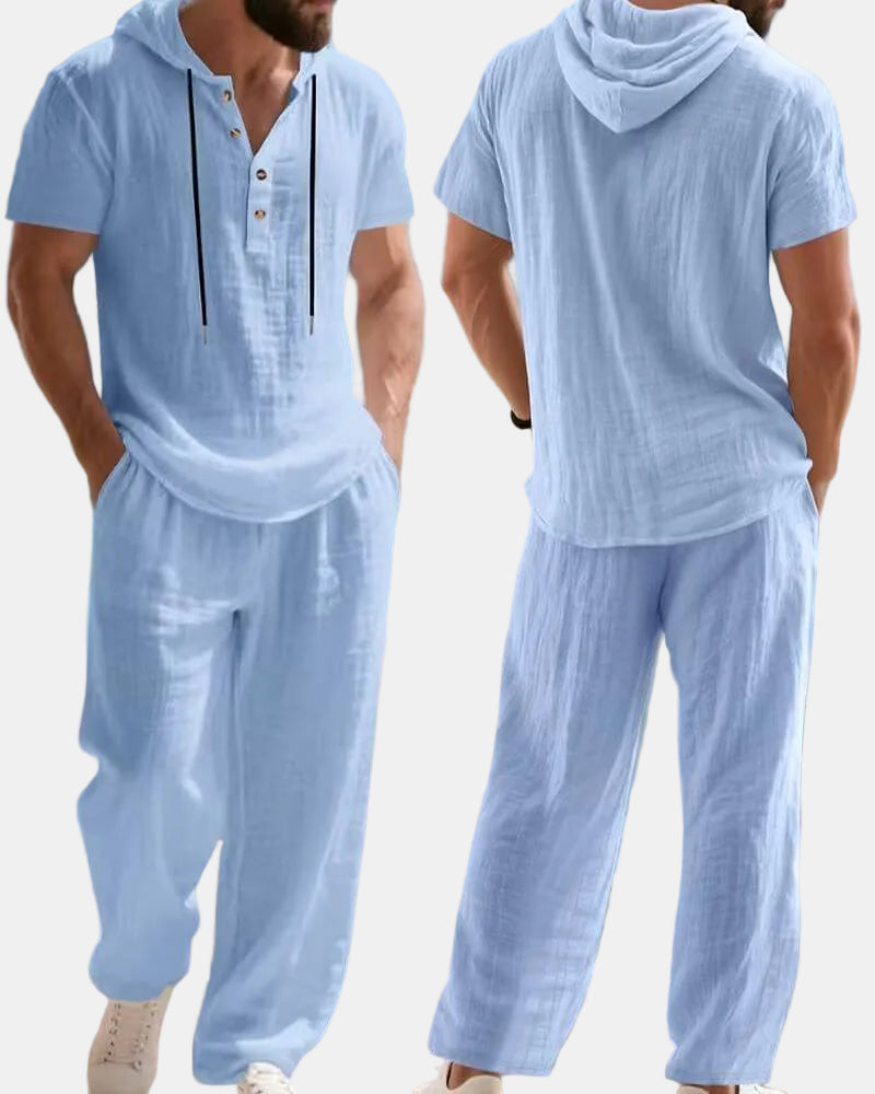 Edward™ | Lightweight Breathable Hooded Shirt and Pants Set