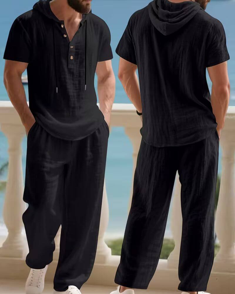 Edward™ | Lightweight Breathable Hooded Shirt and Pants Set