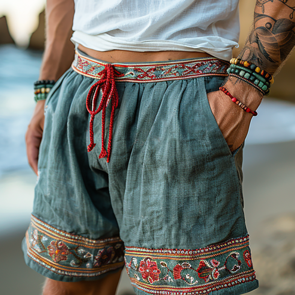 Kaleb® | Vintage Linen Shorts