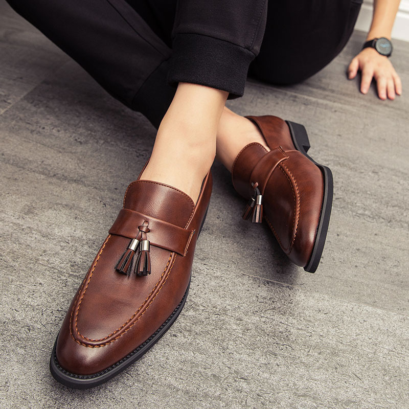 Dennis® | Leather Tassel Loafers