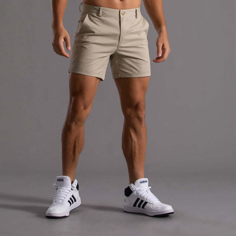 Men's Classic Casal Spring and Summer Cotton Blend Shorts