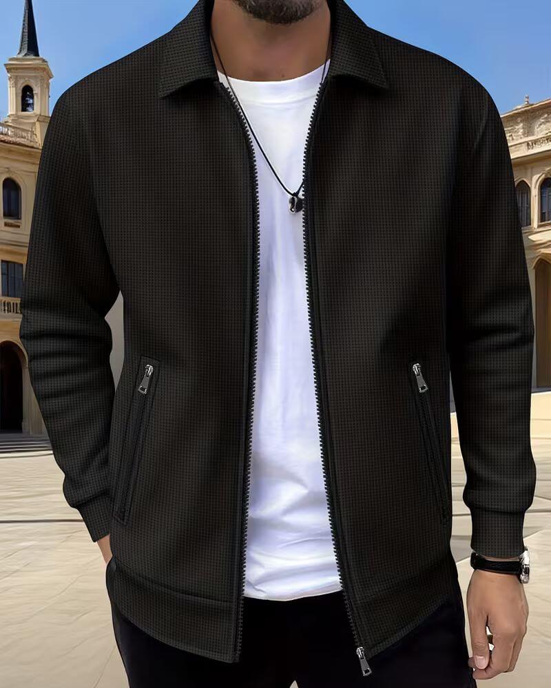 Jaxon™ | Textured Casual Athletic Jacket