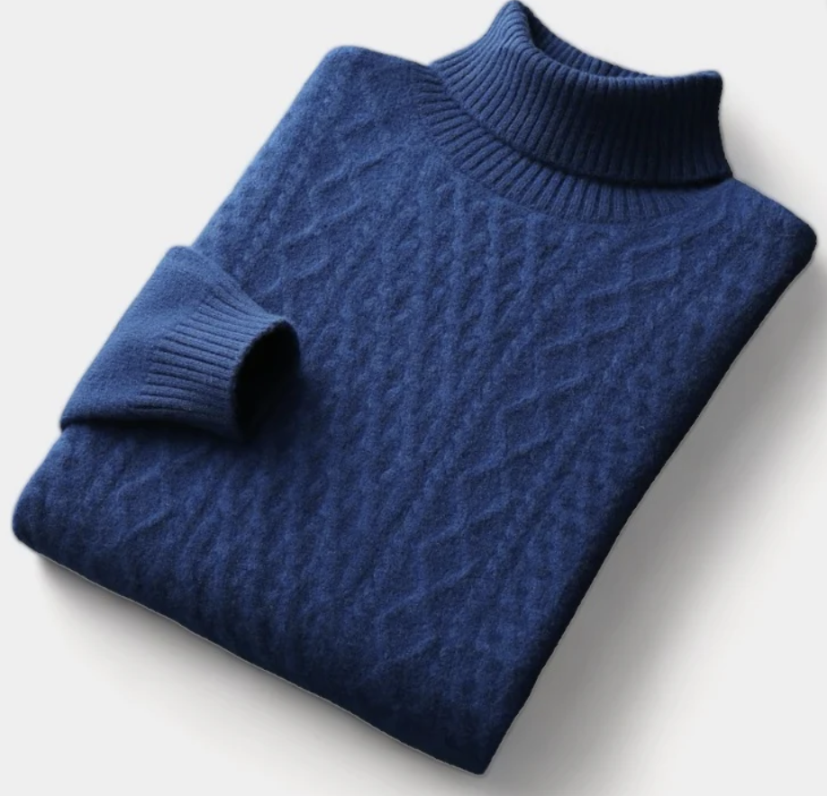 Adaniel® | SALZBURG MERINO WOOL KNITTED TURTLENECK SWEATER