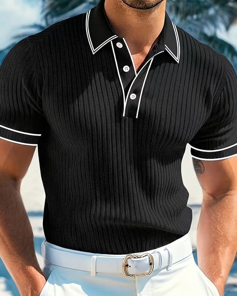 Sean™ | Button Collar Summer Polo Shirt