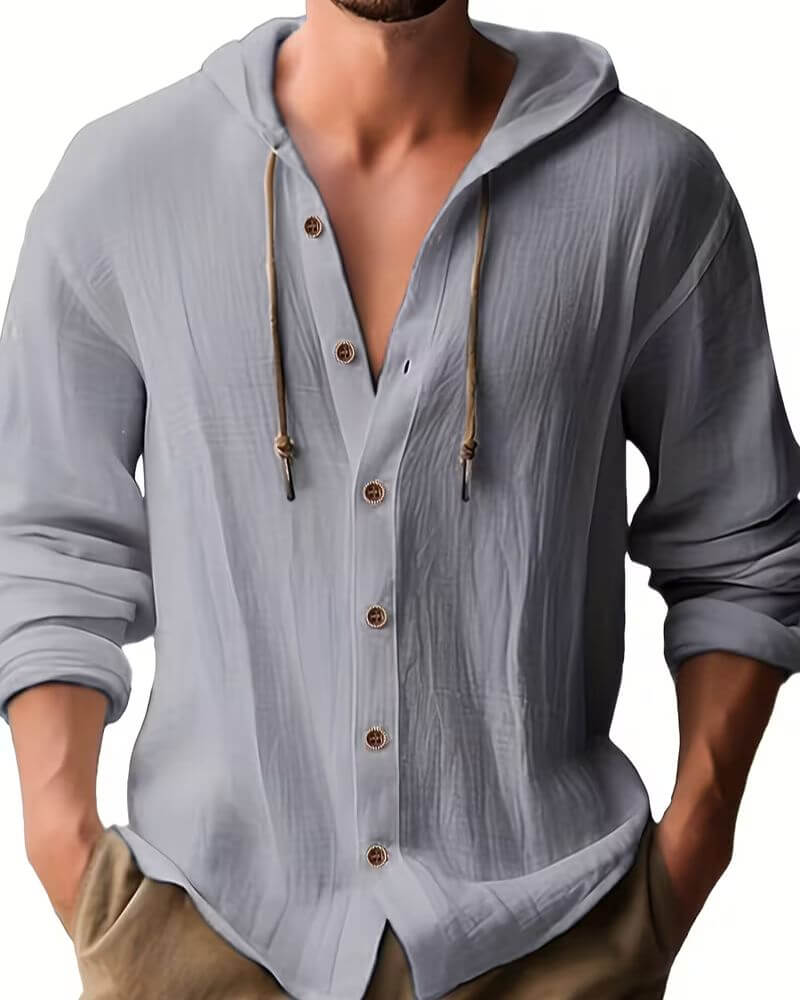 Walter™ | Lightweight Hooded Long Sleeve Shirt