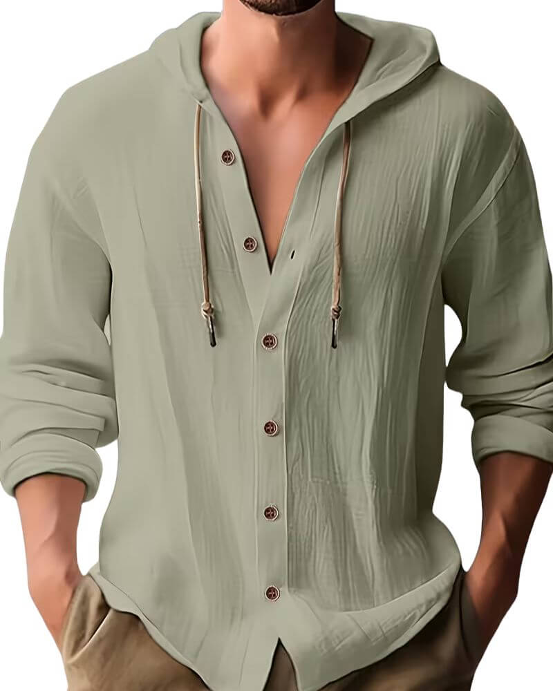 Walter™ | Lightweight Hooded Long Sleeve Shirt