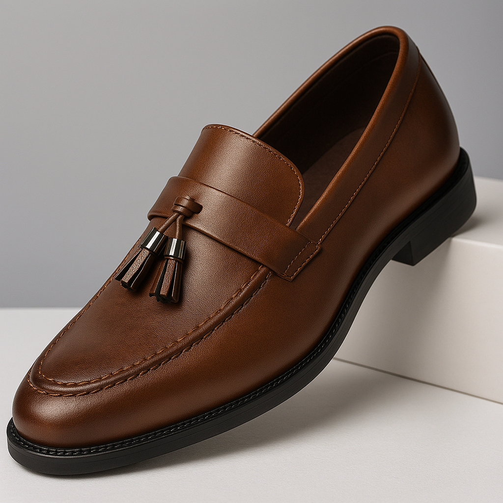 Dennis® | Leather Tassel Loafers