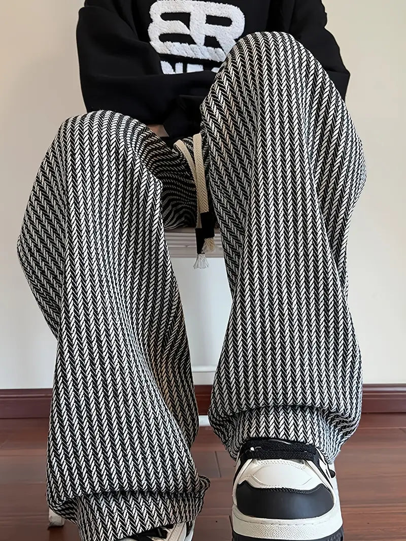 Christopher® | Striped Woven Trousers For Men