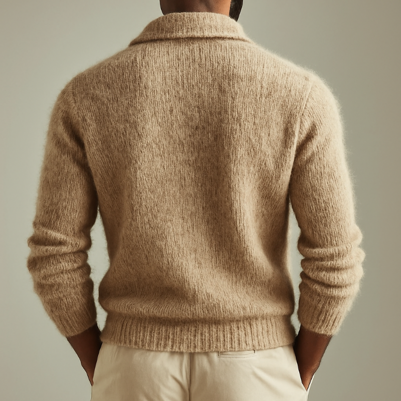 Men's Retro Casalnitted Lapel Sweater Cardigan
