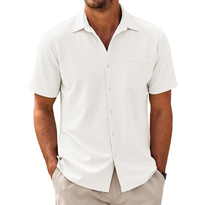 Men's Casal Cotn Blend Short Sleeve Shirt