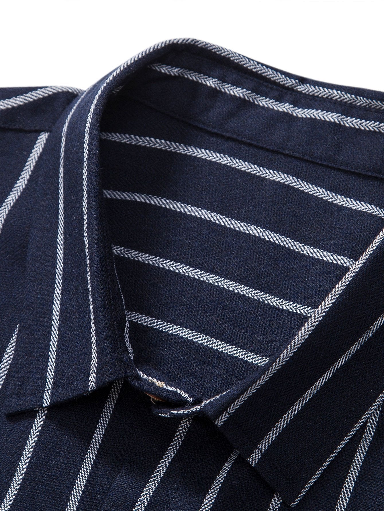 Omar® | Cotton Blend Striped Button Up Shirt & Straight Leg Linen Pants