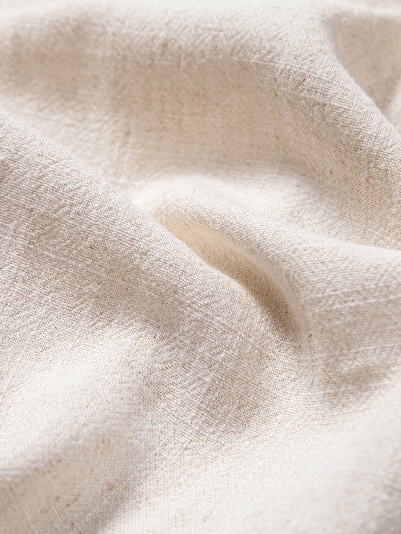 Gualterio® | Short Sleeve V Neck Linen Rayon Blend Shirt & Linen Cotton Blend Drawstring Shorts