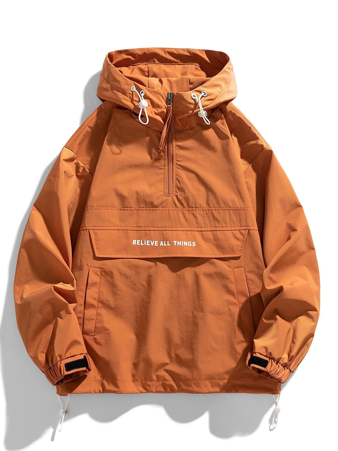 Juli��n | Quarter-Zip Nylon Hooded Windbreaker