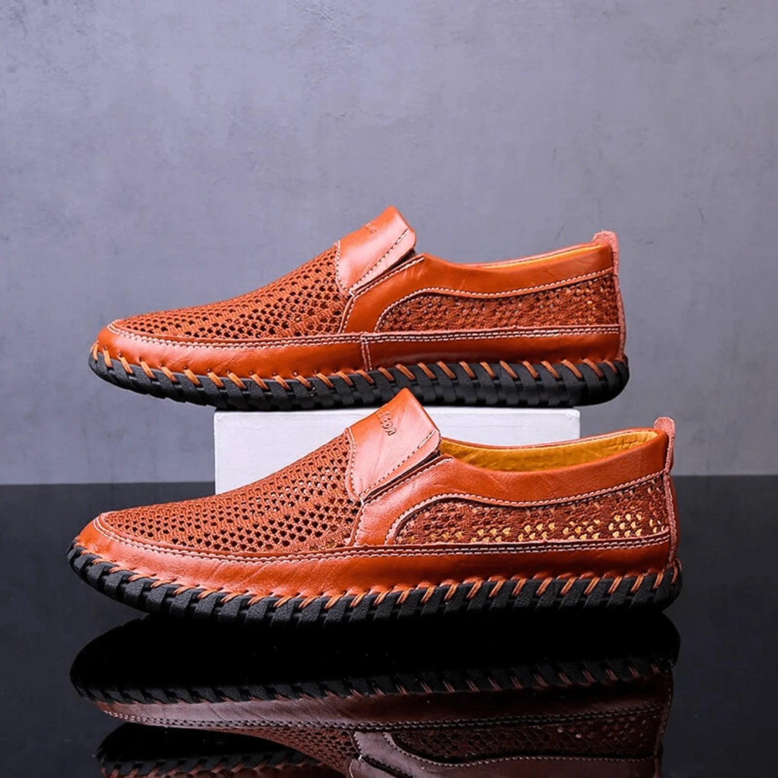 Percival™ | Breathable Leather Slip-On Shoes