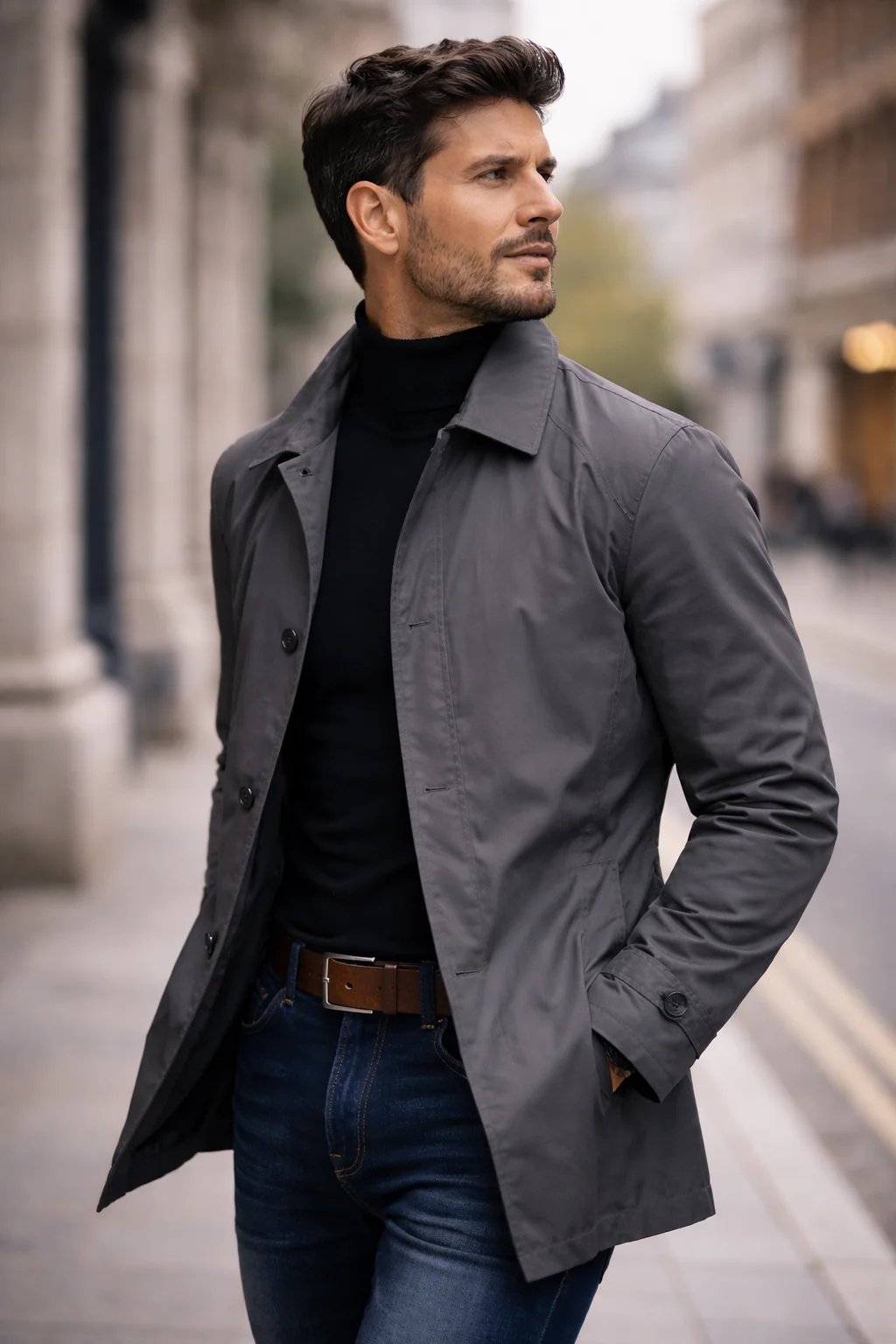 Cesar™ | Water-Resistant Wool-Blend Men's Coat