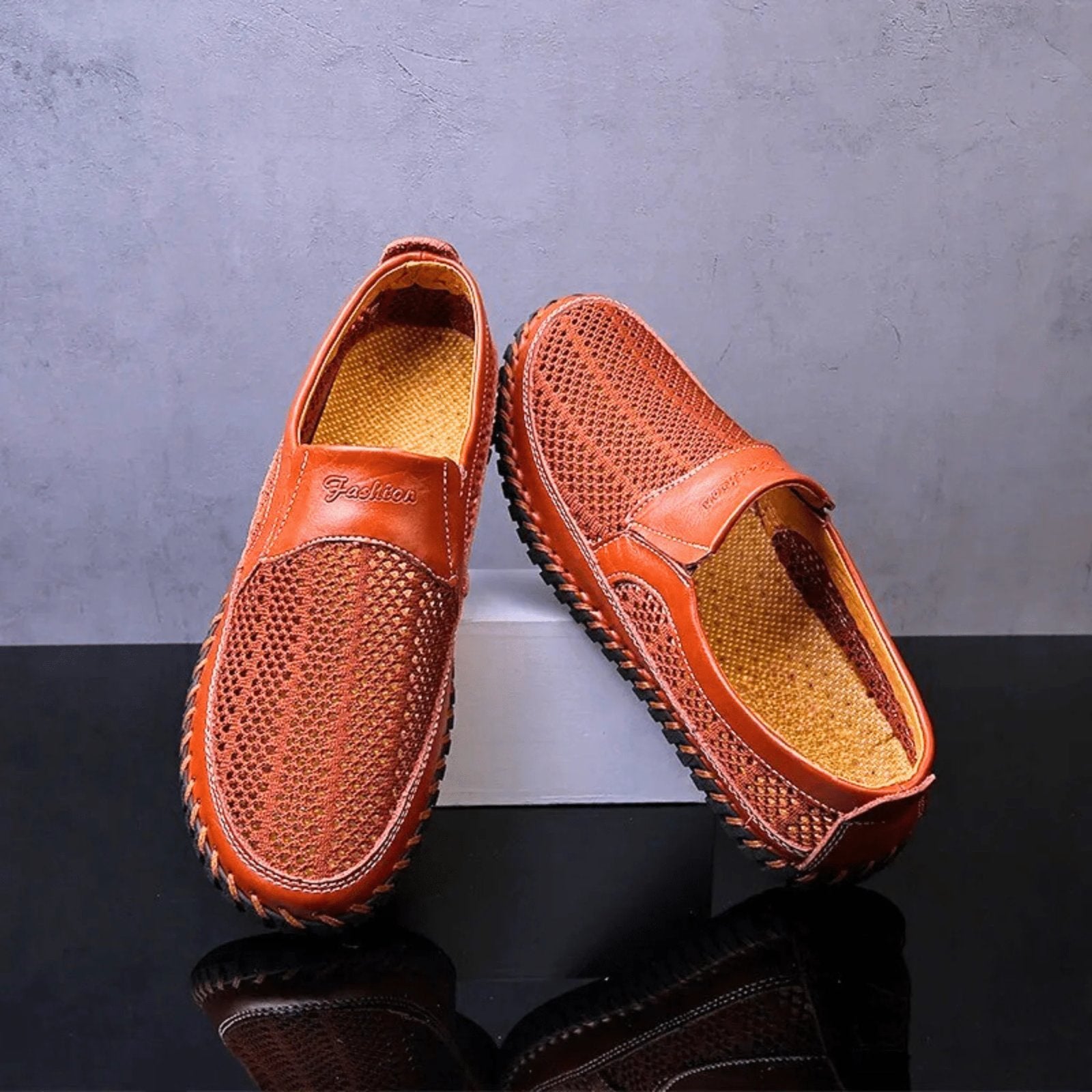 Percival™ | Breathable Leather Slip-On Shoes