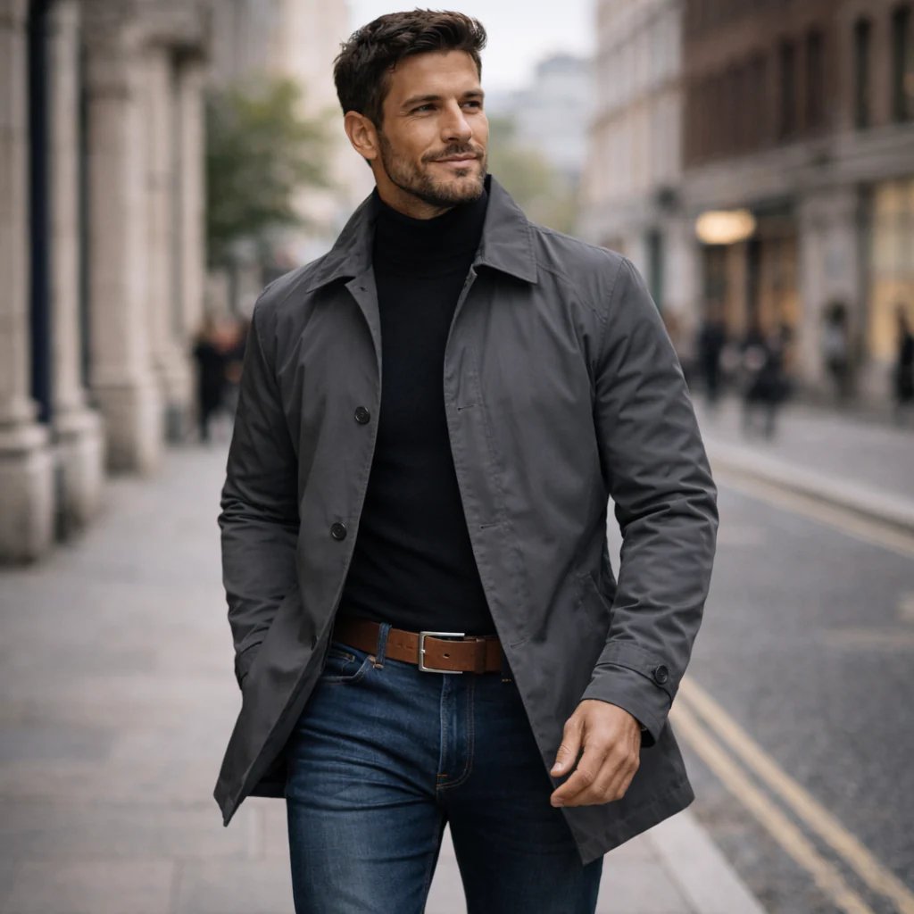 Cesar™ | Water-Resistant Wool-Blend Men's Coat
