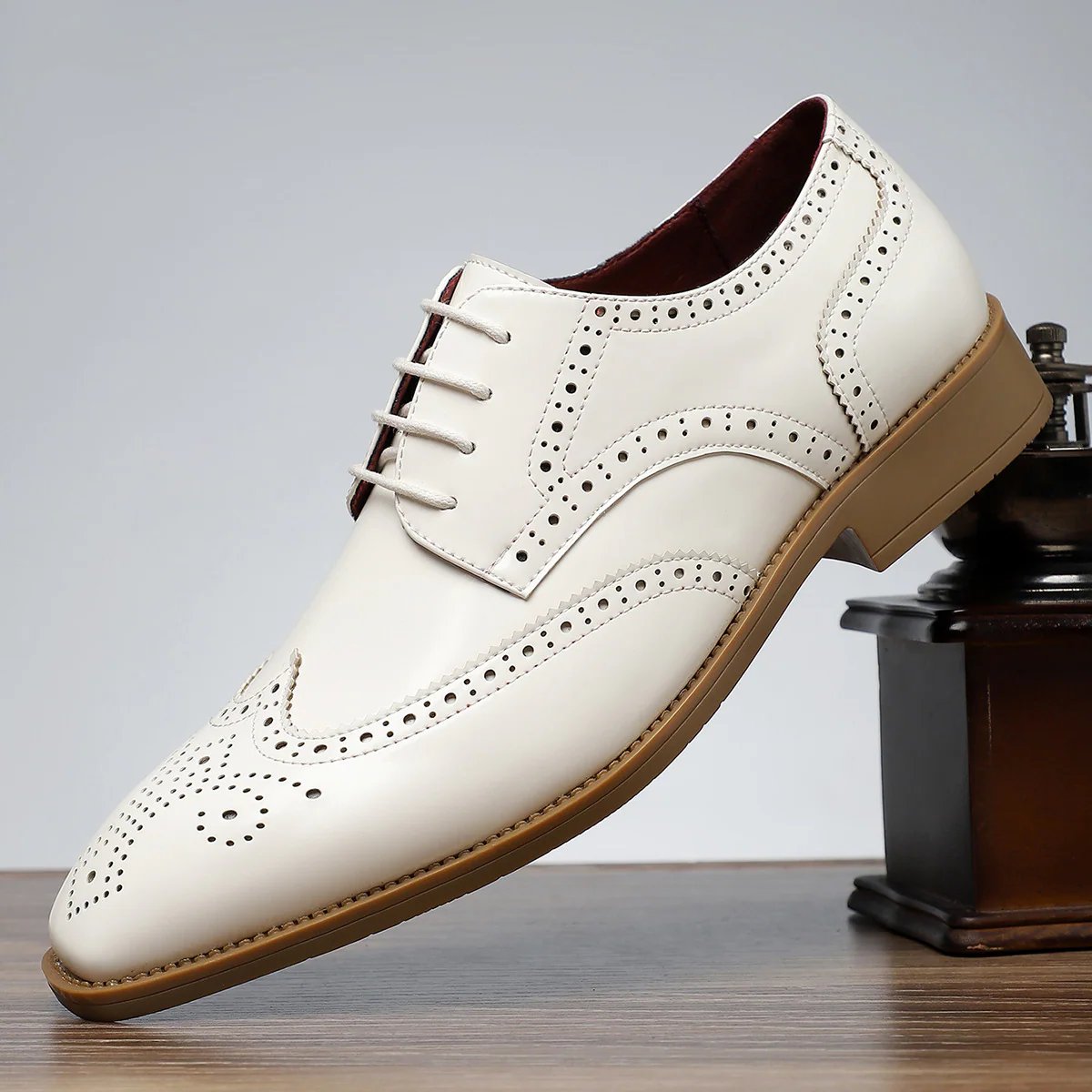 Whitman™ | Wingtip Brogue Dress Shoes | Patent Leather