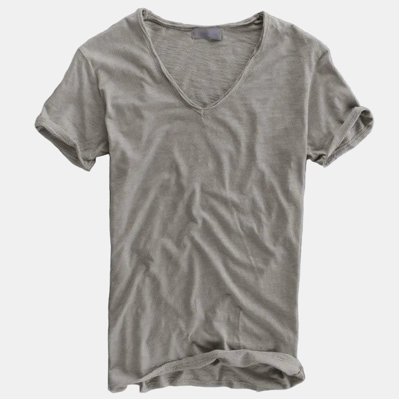 Caleb™ | Pre-Washed V-Neck Cotton Tee