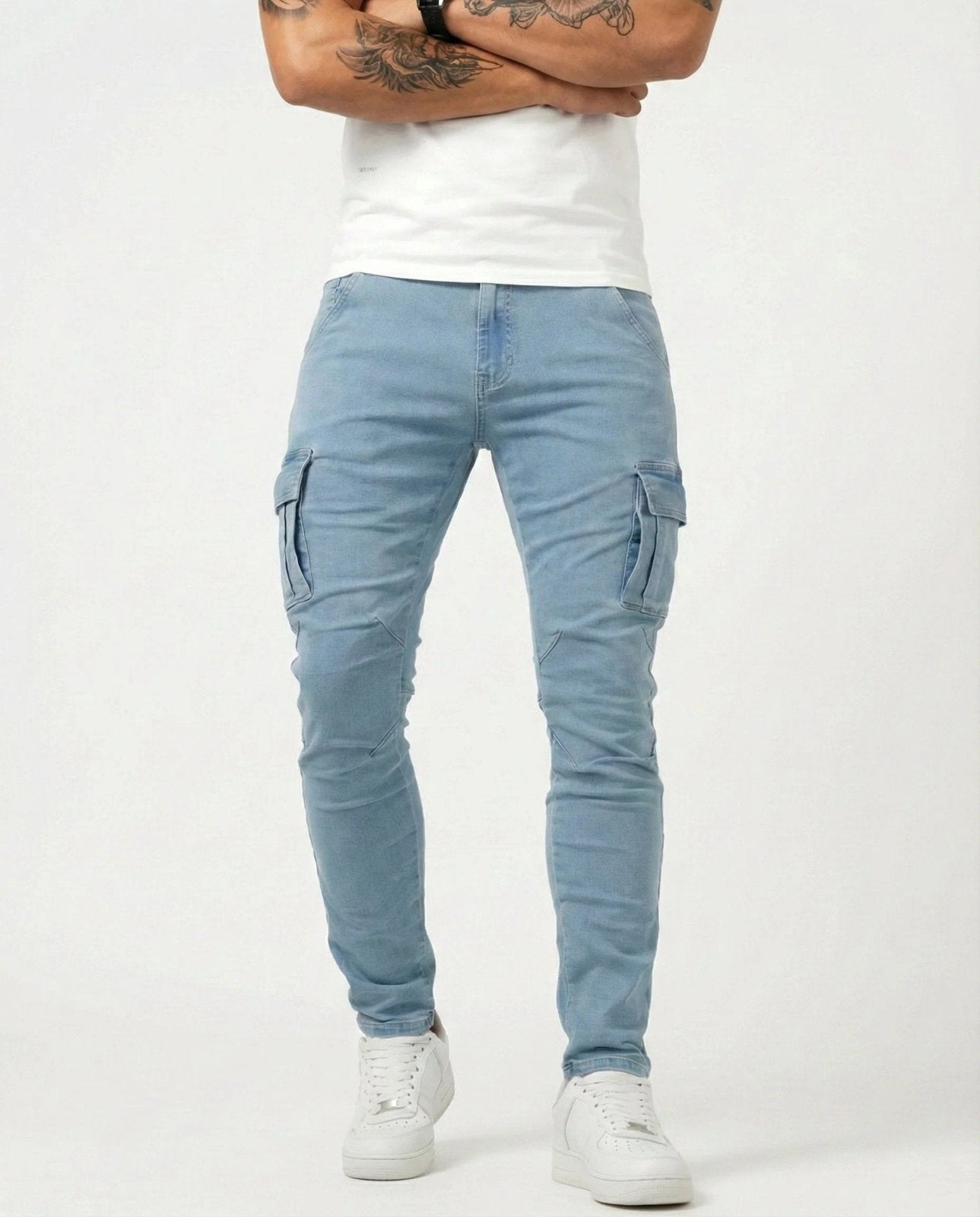 Jonathan™ | Stretch Cotton Cargo Pants with Elastic Waist