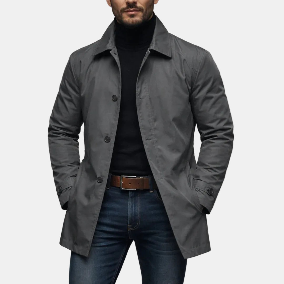 Cesar™ | Water-Resistant Wool-Blend Men's Coat