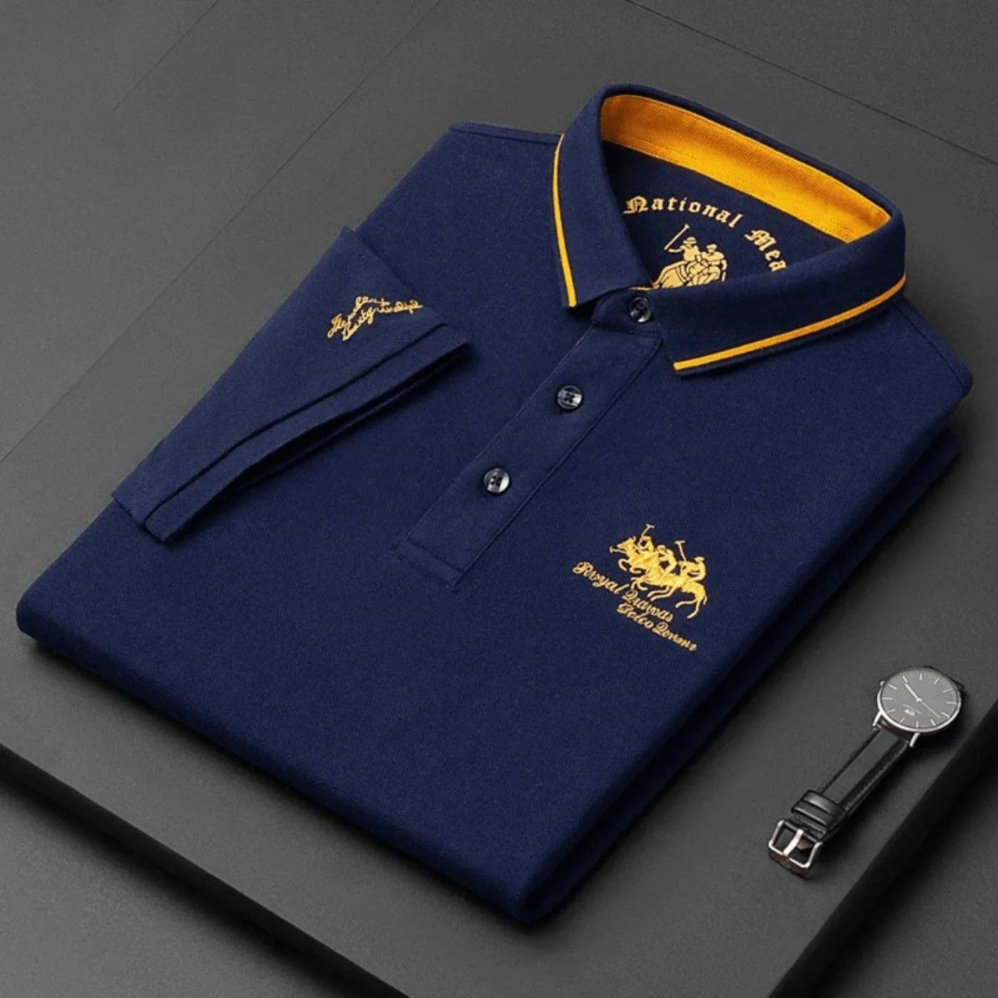 Andrew™ | Breathable Cotton Short Sleeve Polo Shirt