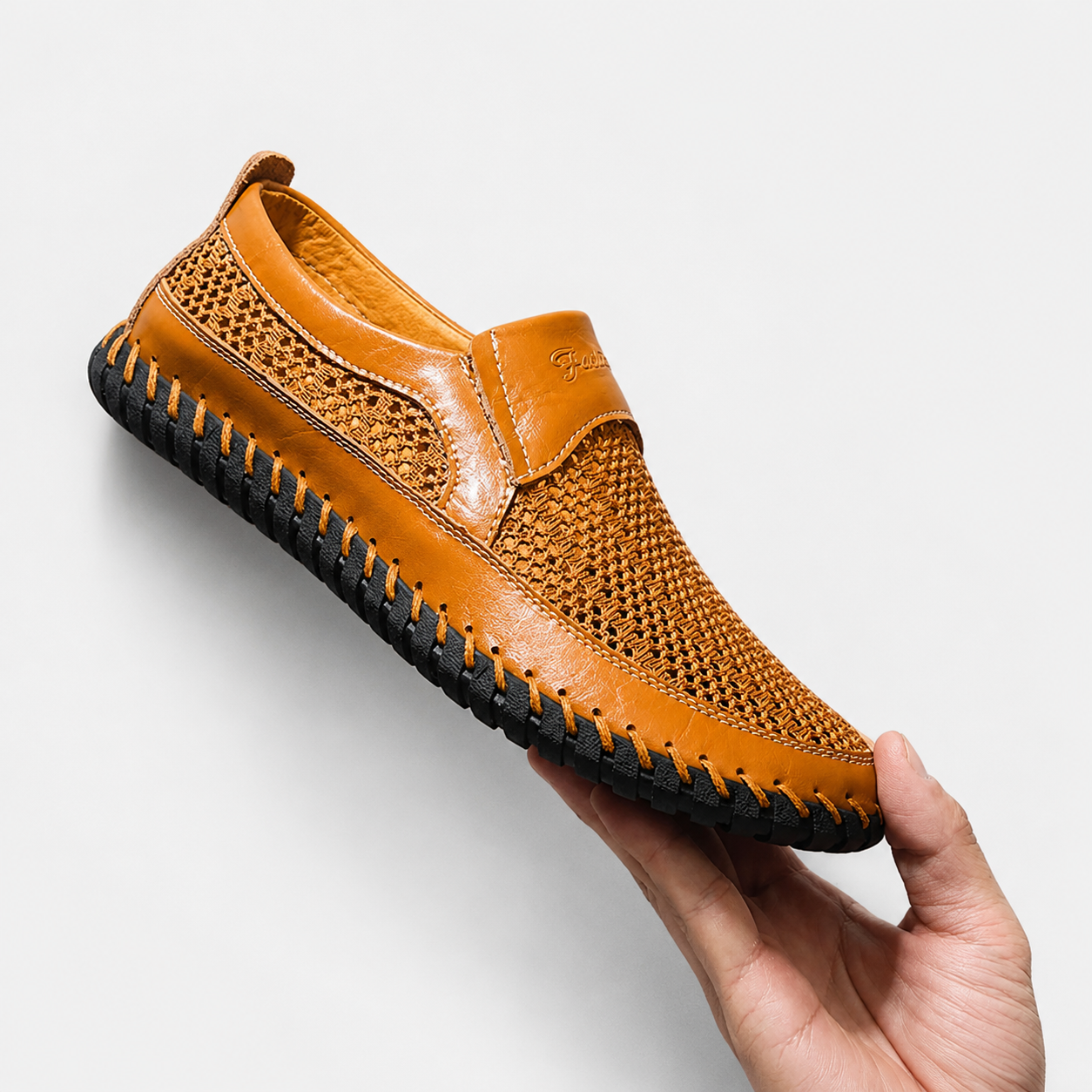 Percival™ | Breathable Leather Slip-On Shoes