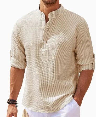 Huntington™ | Regular Fit Button-Front Polyester Dress Shirt