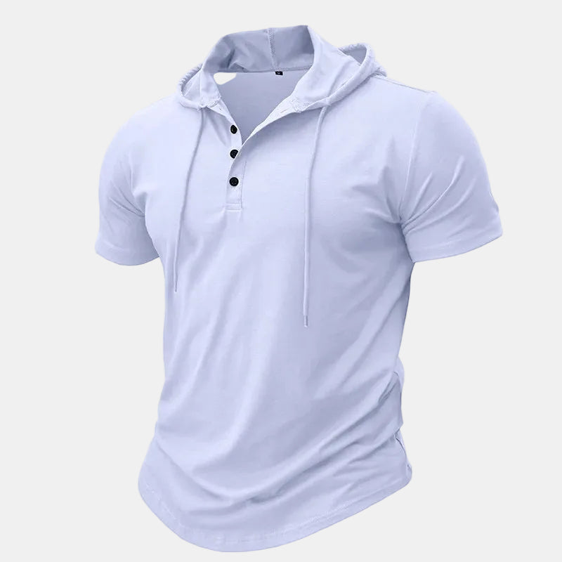 Gilbert™ | Sporty Short Sleeve Hoodie Shirt