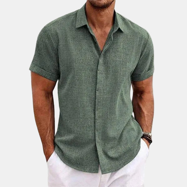 Benjamin™ | Breathable Cotton Button-Down Collar Shirt