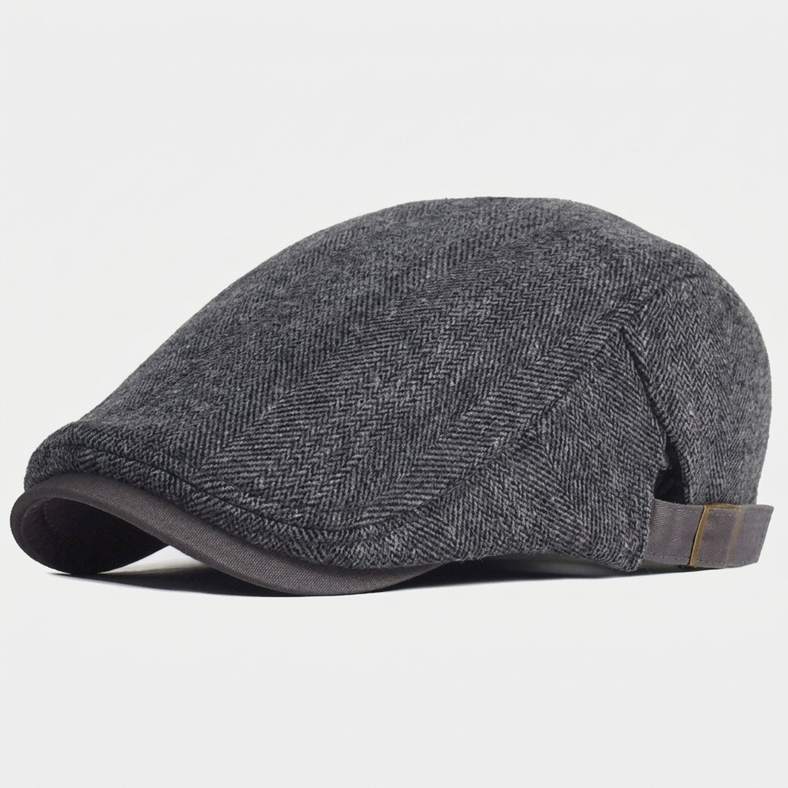 Hugo™ | Modern Herringbone Pattern Flat Cap