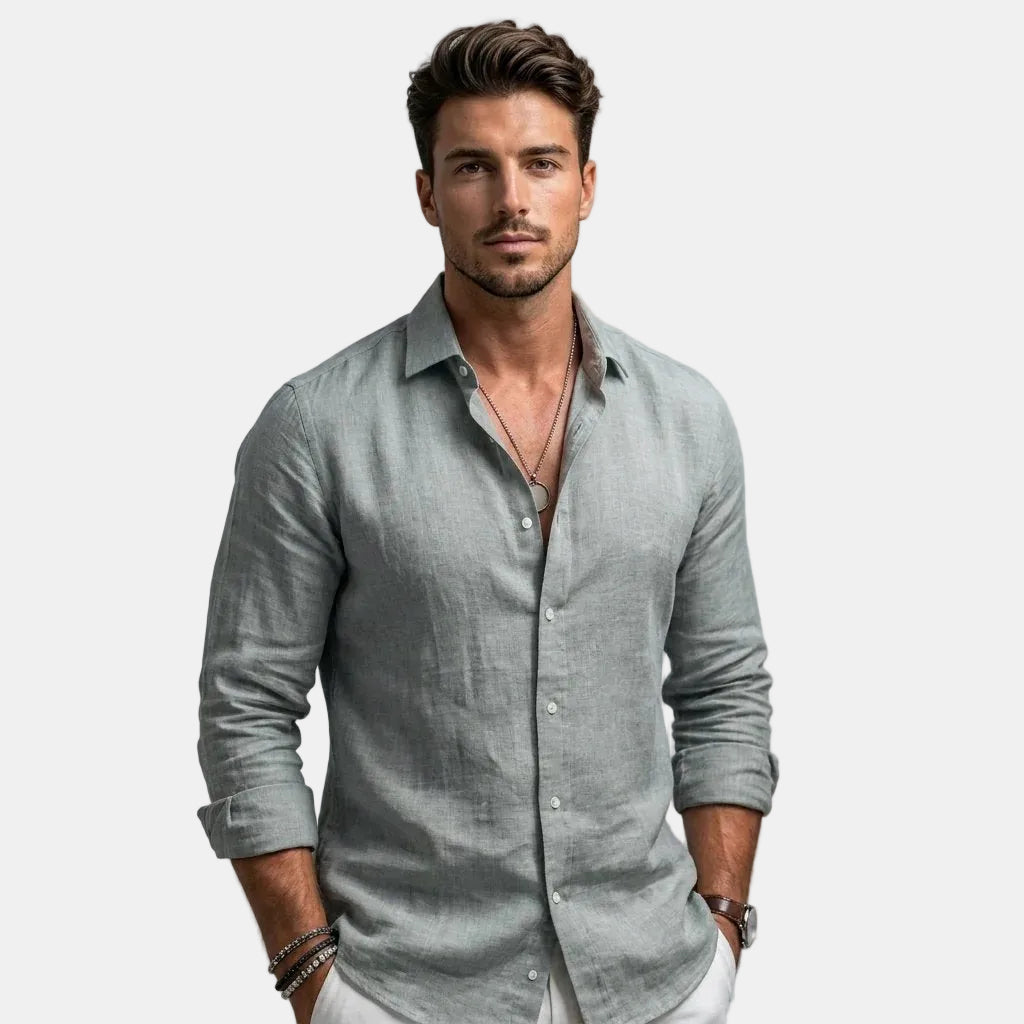 Bruno™ | Cotton Button-Front Summer Shirt